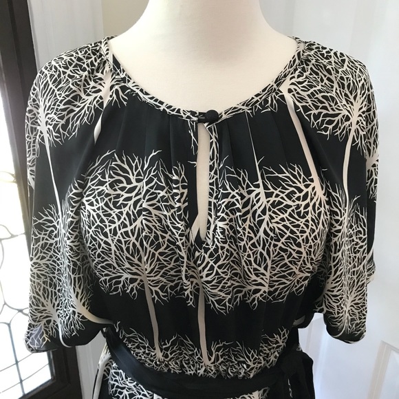 Collective Concepts black tree print dress - Picture 3 of 6